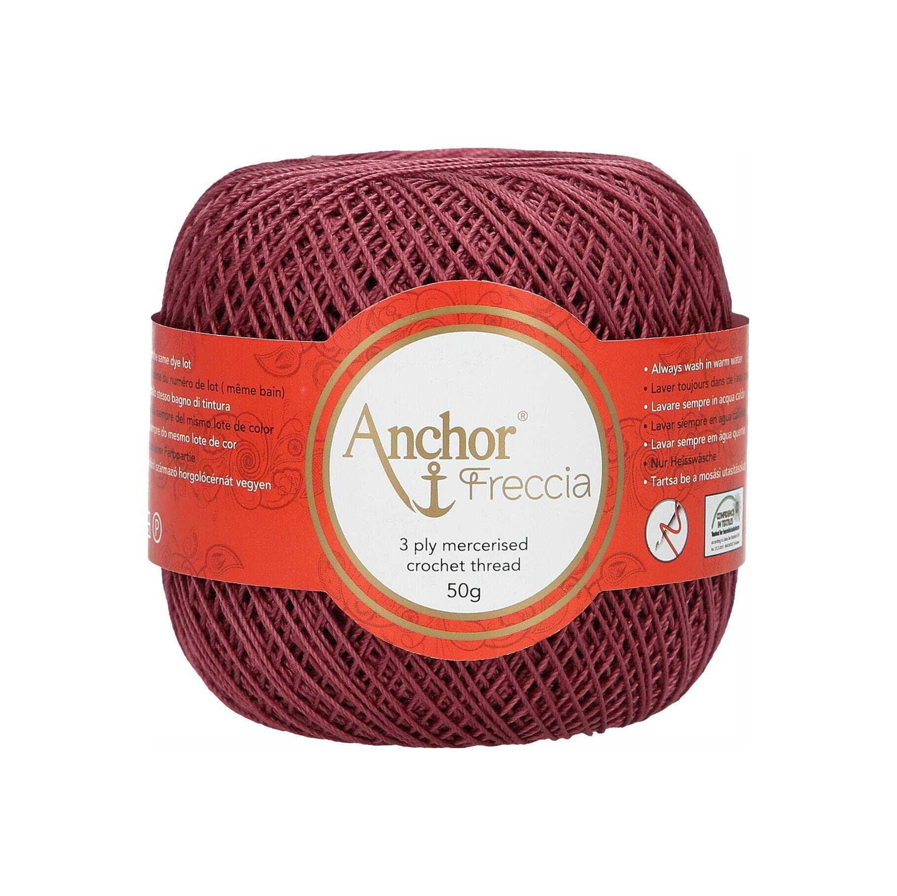 Anchor 4771012-01019 Crochet Yarn, 100% Cotton, 1019, Thickness 12, 88 g