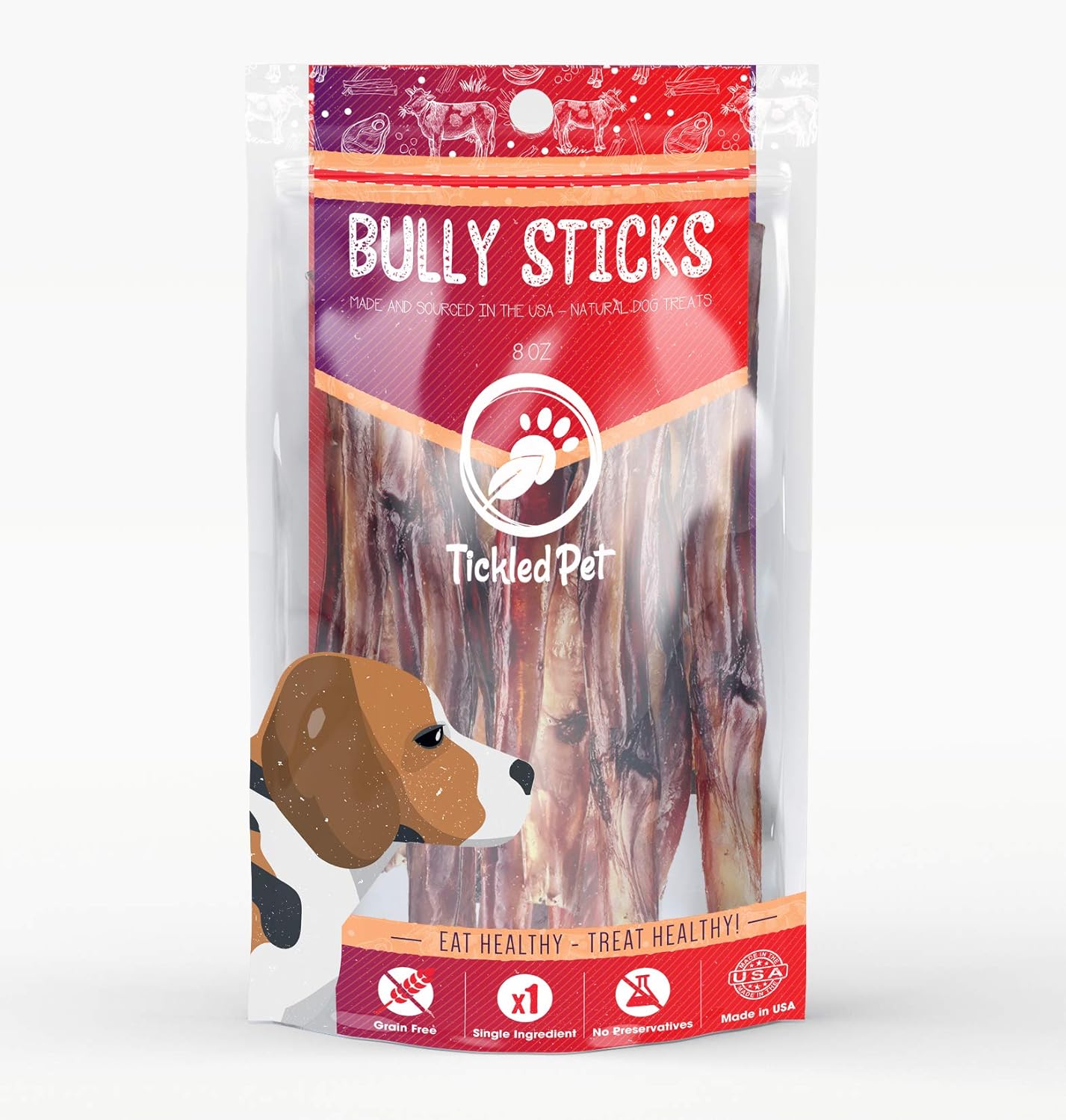dog panting after eating bully stick