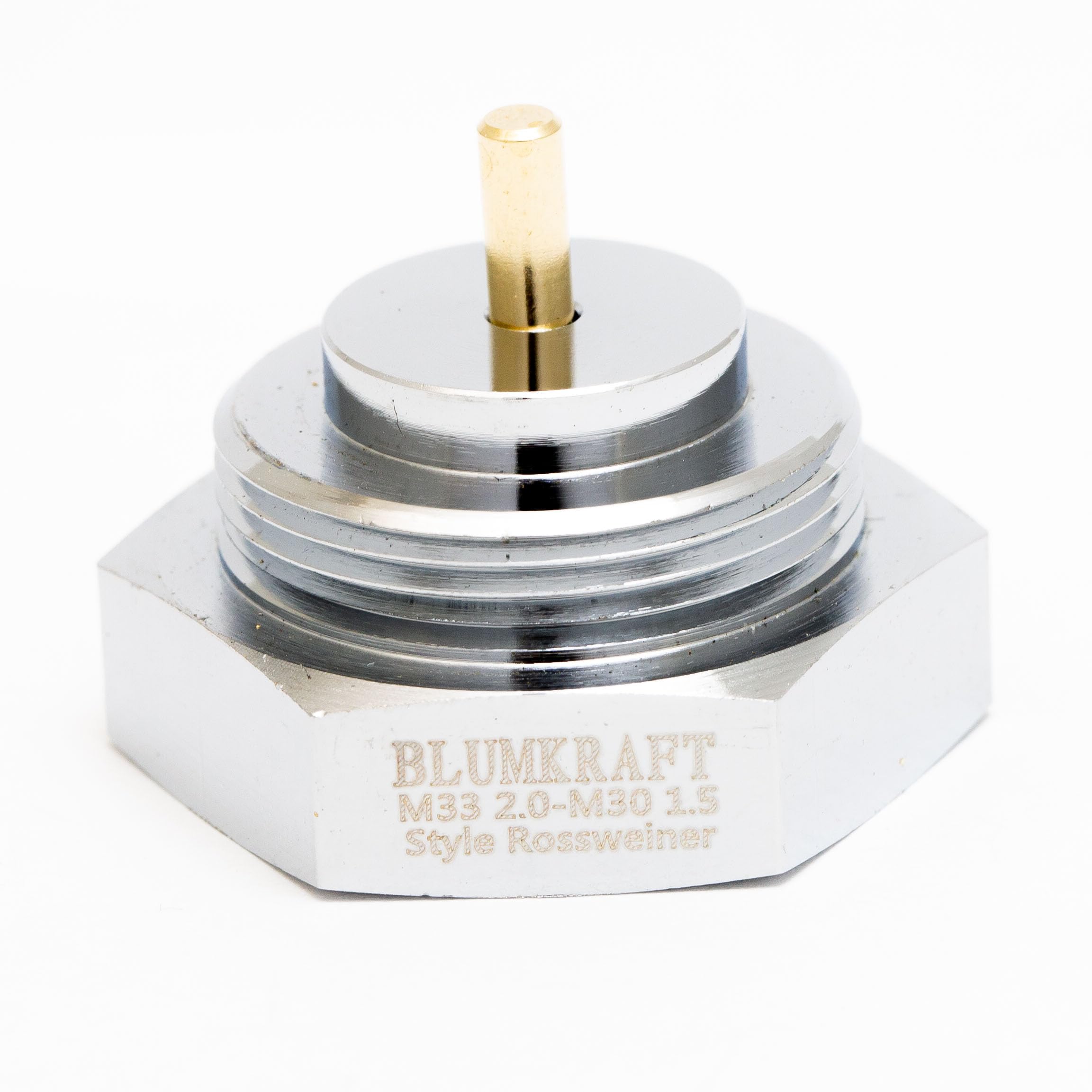 BLUMKRAFT Rossweiner M33 x 2 to M30 x 1.5 Radiator Adapter for Thermostat/Thermostatic Head M30 x 1.5 Male