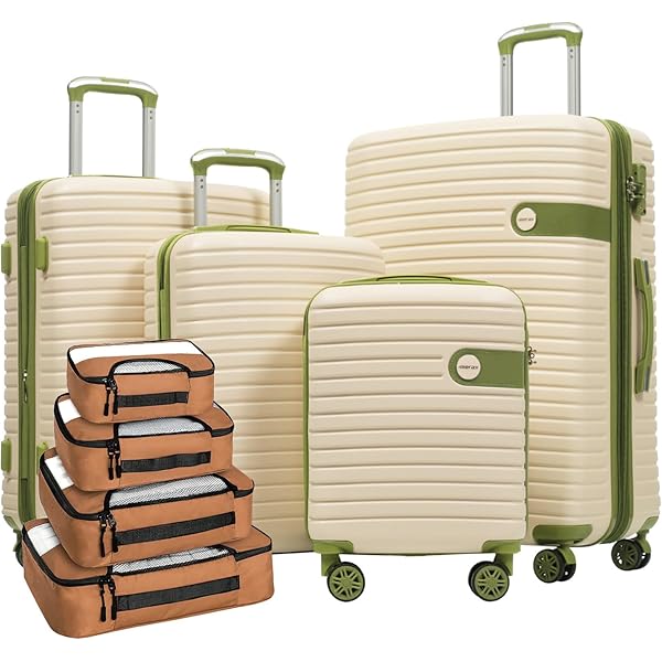 Amazon.com | Merax Luggage Sets 4 piece Lightweight Suitcases With