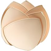 Fypxd 3 Pairs Bra Pads Inserts,Sewn Push Up for Sports Bra Cup,Removable Bra Inserts Enhancers for Dresses Swimsuits Bikini