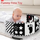 URMYWO Baby Sensory Toy Black White Soft Book Tummy Time Brain Development 0-12 view 7