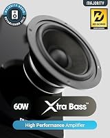 MAJORITY D40 Active Bluetooth Bookshelf Speakers 60W 4" Drivers with Remote view 2