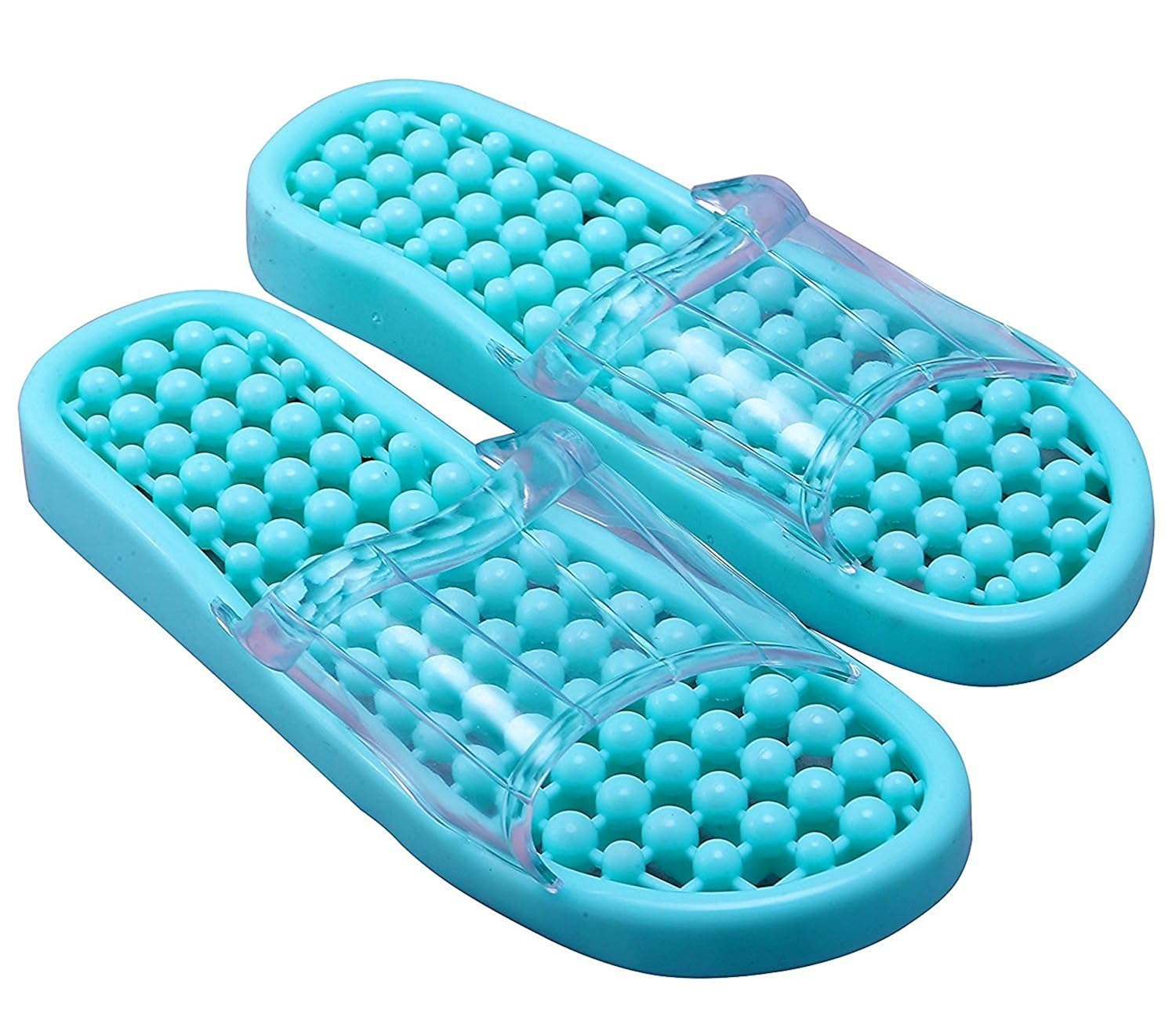 techsun women's plastic multicolour acupressure slippers