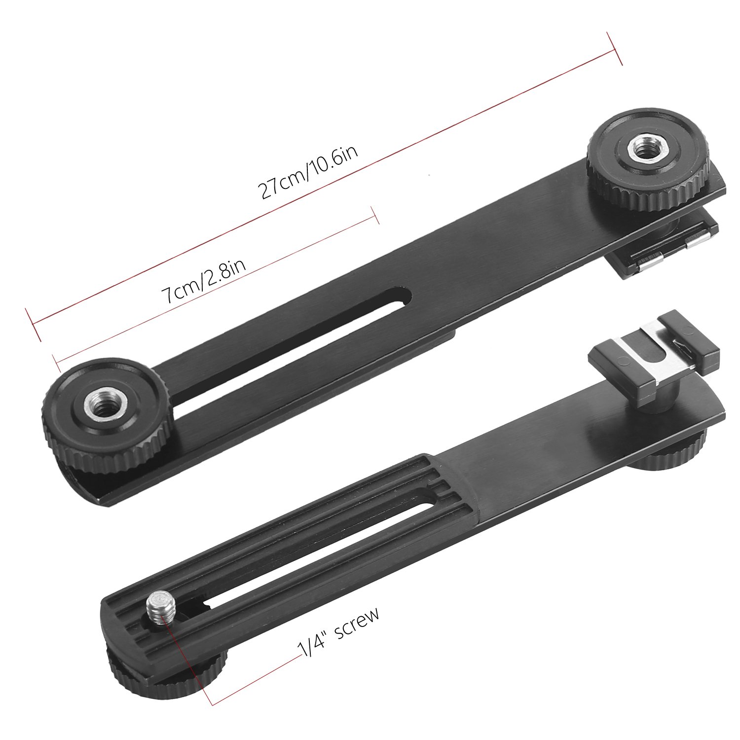 Crazefoto Straight Camera Flash Bracket 1/4\