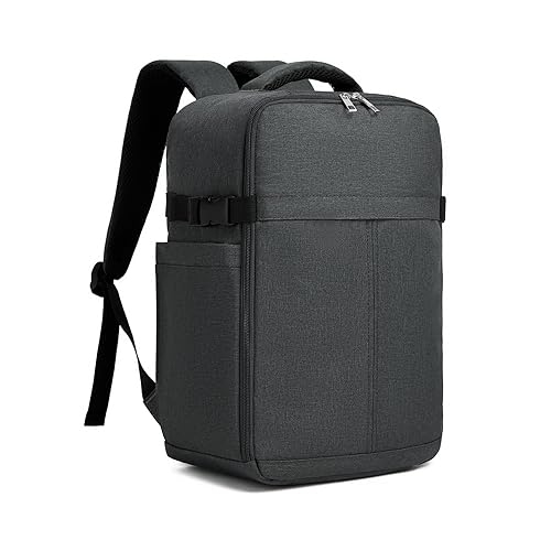 Kono Backpack Mens, Travel Rucksack for Men Women Lightweight Backpack Womens 17L School Bag (Dark Grey)