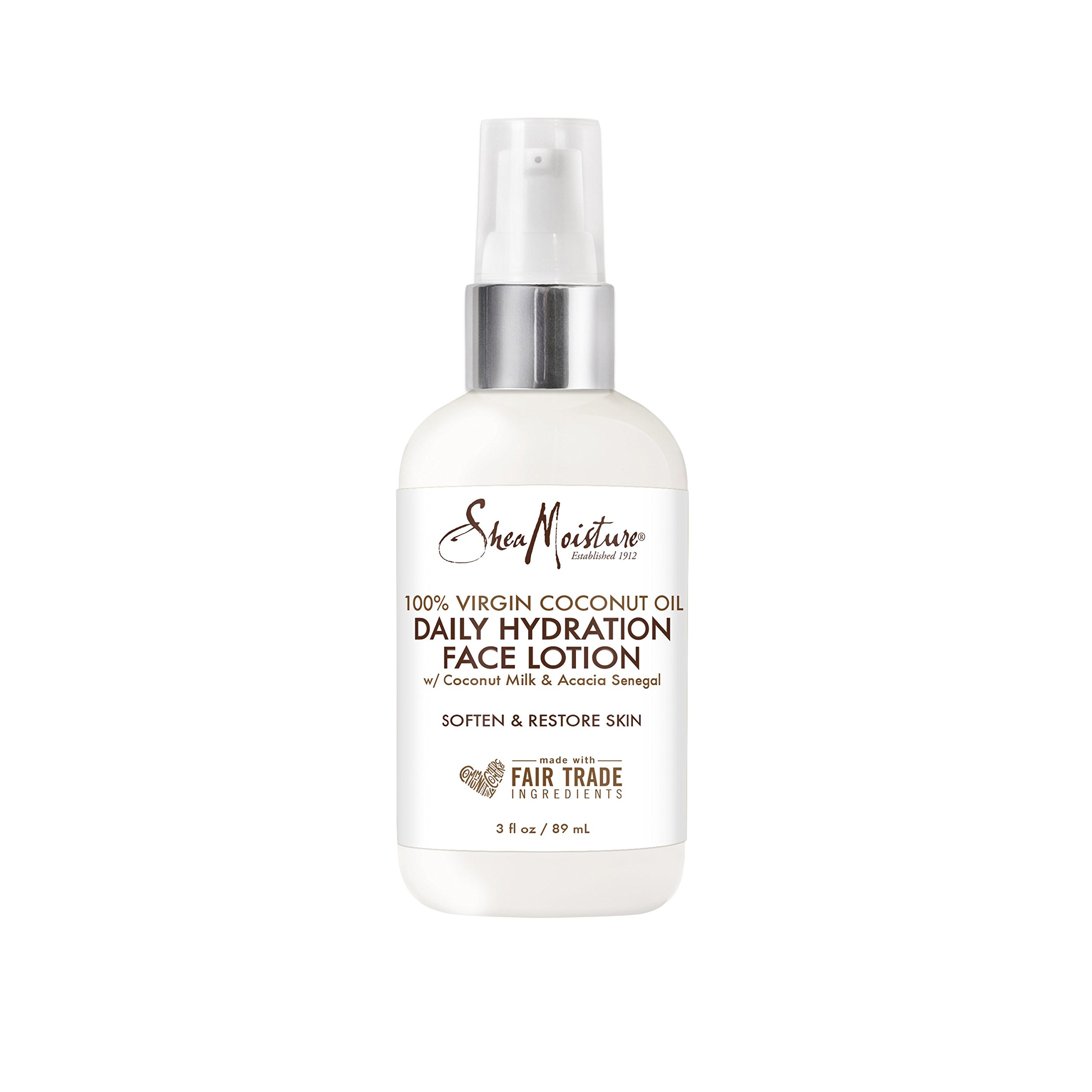 Shea Moisture 100% Virgin Coconut Oil Daily Hydration Face Lotion By for Unisex - 3 oz Moisturizer