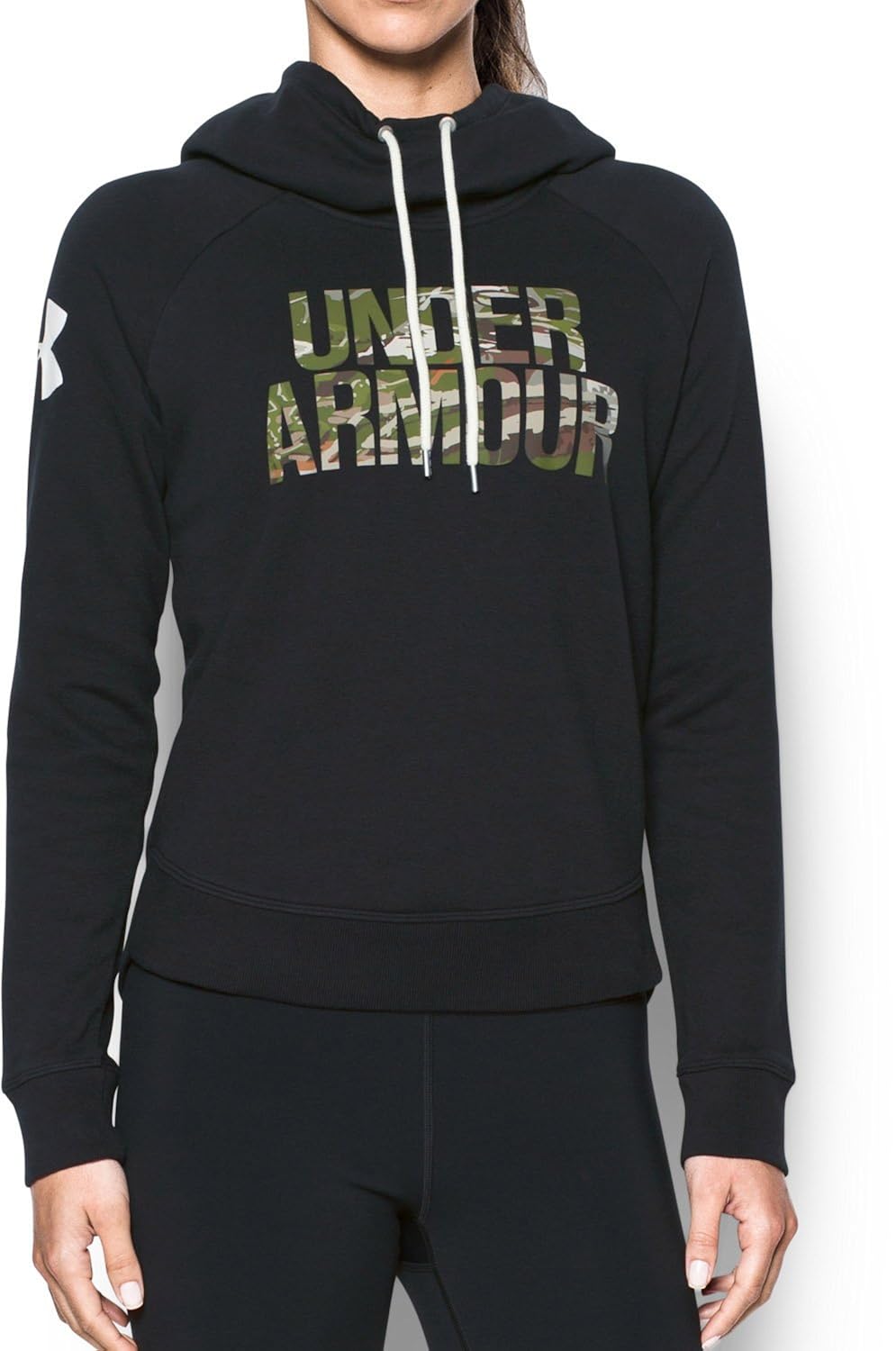 under armour women's favorite fleece camo logo hoodie
