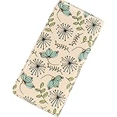 ANFUMAN Rfid Slim Wallet for Womens Thin Card Holder Travel Wallet Bifold Clutch Long Ladies Billfold Cactus