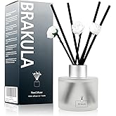Brakula Reed Diffuser Set, Eucalyptus & Mint Scented， Reed diffusers for Home， Home Fragrance Diffuser with 7 Reed Sticks for Room/Bathroom Decor 3.38 fl oz(Eucalyptus & Mint)