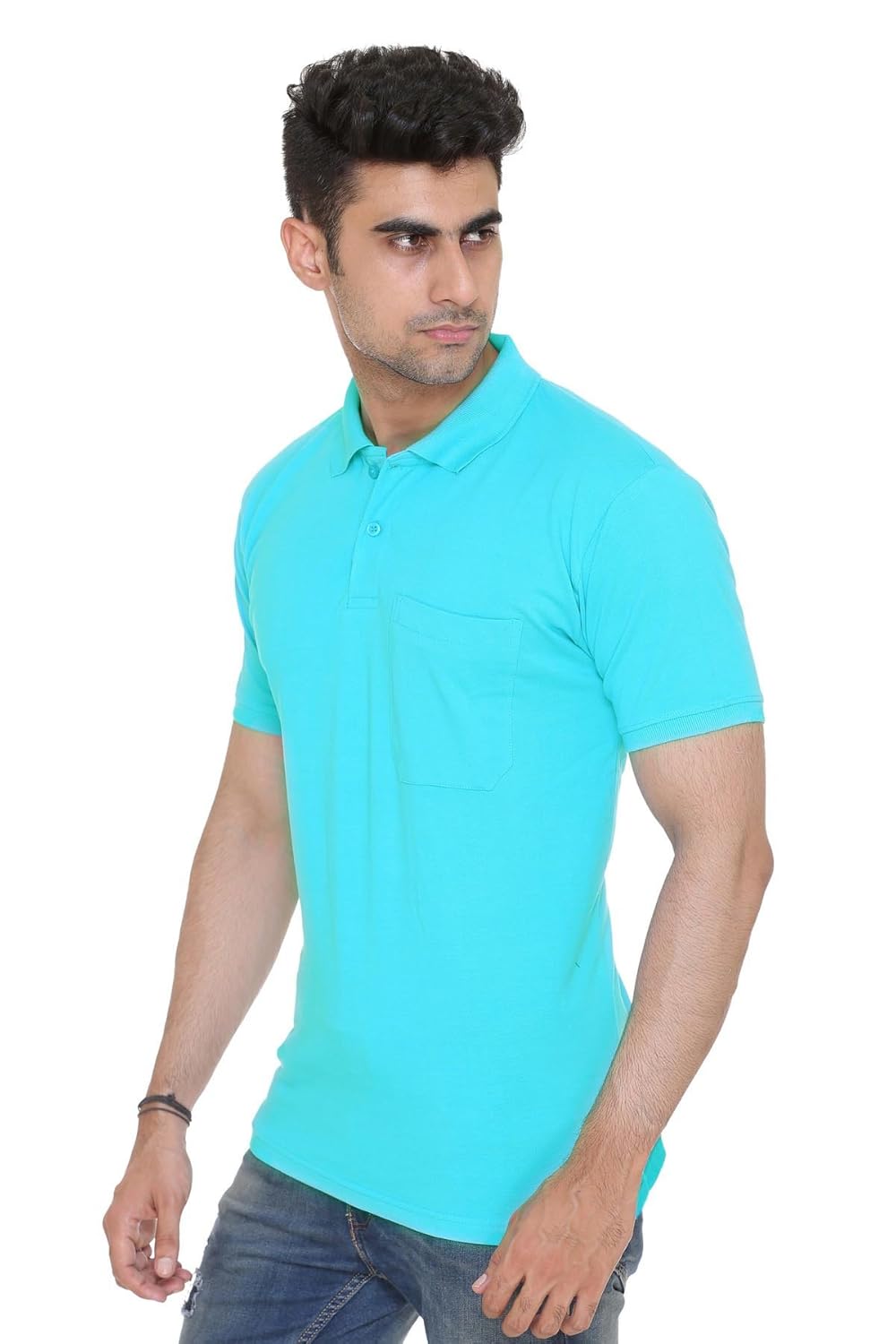 warm up - men's polyester polo t-shirt