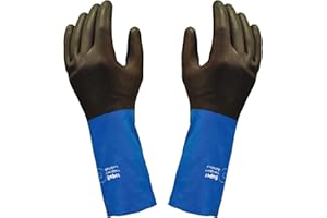 Neoprene, Chemical Resistant Gloves, Industrial Strength, Stripping & Painting Gloves, Durable & Reusable