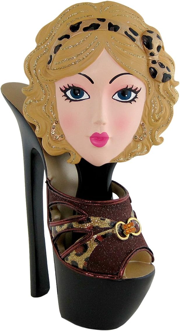 Leopard Print Brush Holder and Brush Set