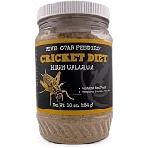 Five-Star Feeders Cricket Diet &ndash; Calcium-Rich Daily Balanced Diet for All Crickets and Feeder Insects &ndash; 10 oz Plastic Jar