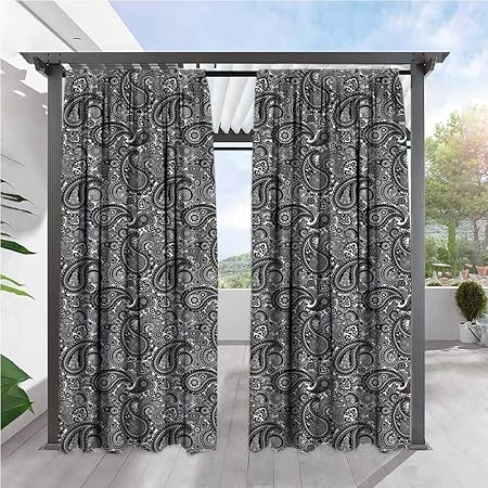 Amazon Com Paisley Exterior Outside Curtains Lace Like