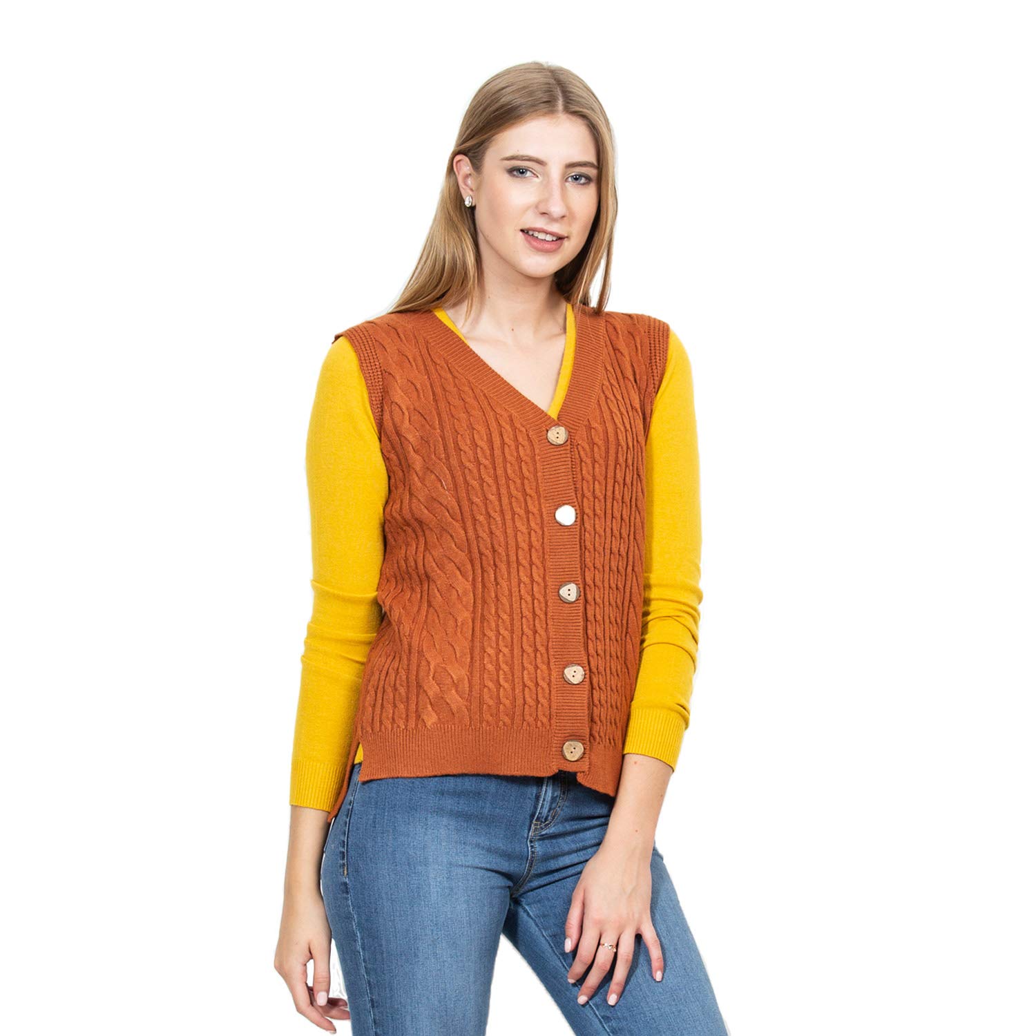 global republic woollen regular fit women's cardigan