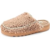 Dearfoams womens Teddy Furry Raven Scuff House Slippers
