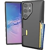 Smartish® Galaxy S23 Ultra Wallet Case - Wallet Slayer Vol. 1 [Slim + Protective] Grip Credit Card Holder - Drop Tested Hidden Card Slot Cover for Samsung Galaxy S23 Ultra - Black Tie Affair