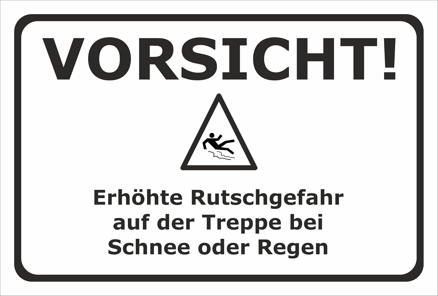 Melis-Folienwerkstatt - Warnschild 'Bei Frost Glatteis-Gefahr' In 45x30cm, UV-beständig Für Außenbereich