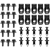 GOOACC GRC-70 35PCS Engine Under Cover Splash Shield Guard Body Bolts Bumper Fender Liner Push Retainer Fastener Rivet Clips,