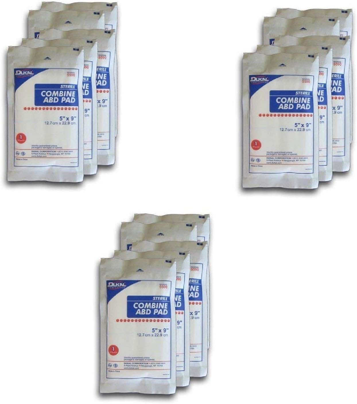 SUPPLIES Trauma Pads, 5" x 9" Combine ABD (Pack of 5)