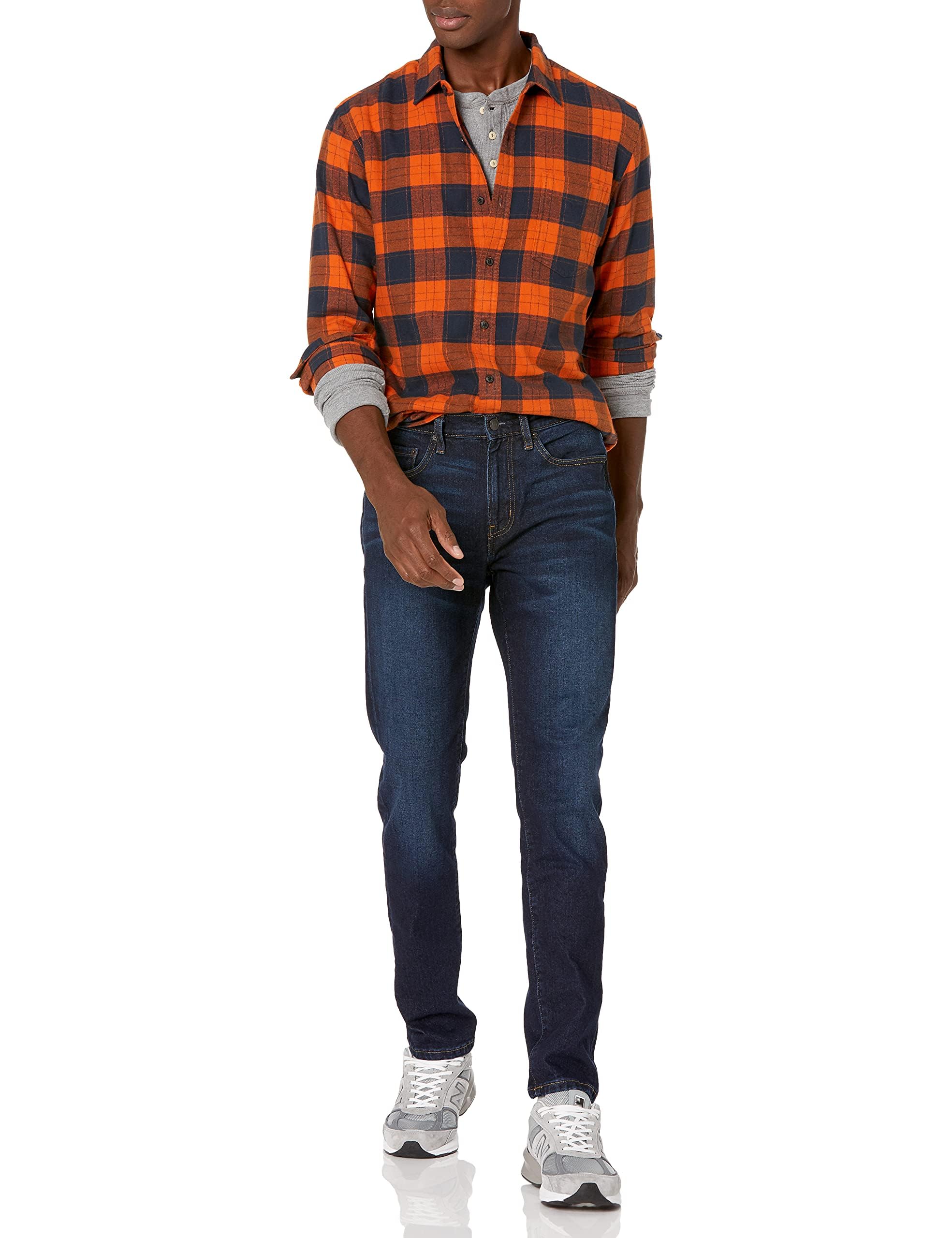 Amazon Essentials Herren Slim-Fit-Jeans - Auslauffarben, Indigo Waschung, 32W / 30L 5