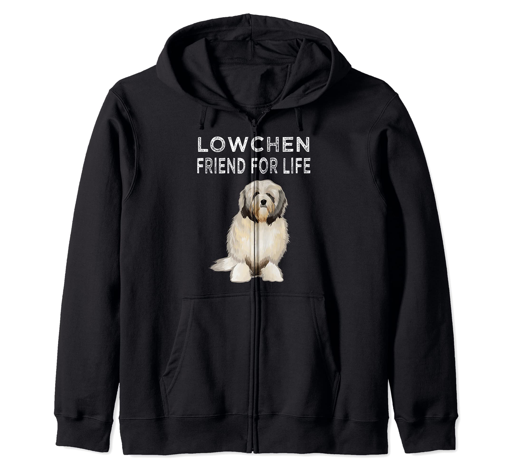 Lowchen Friend For Life Dog Friendship Zip Hoodie