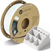 Polymaker PolyLite PLA Pro Filament 1.75mm 1KG White | Tough, High Speed Up to 500mm/s, Clean Surface, Low-Warp, Easy to Print on Most FDM 6D Printers, No Enclosure Required