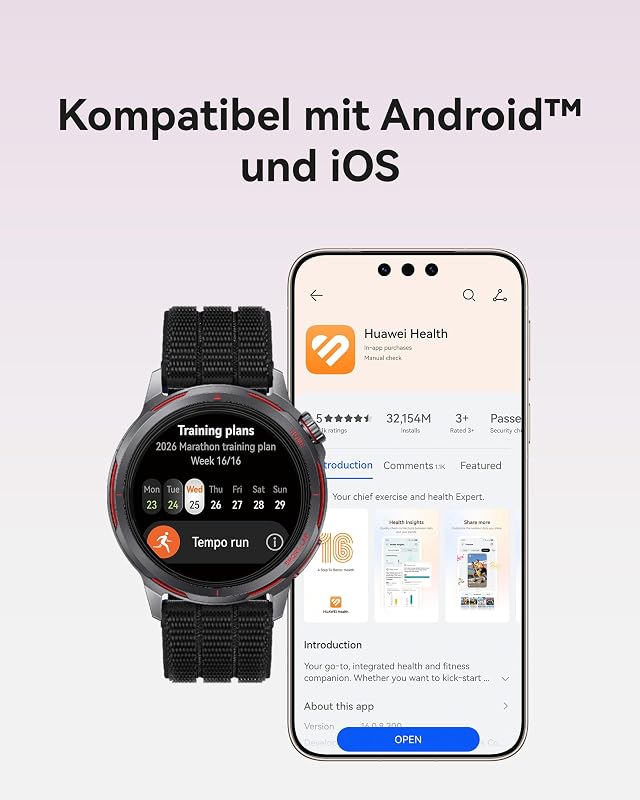 Watch GT Runner 2 Smartwatch, GPS Marathon Laufuhr, Dusk Blue