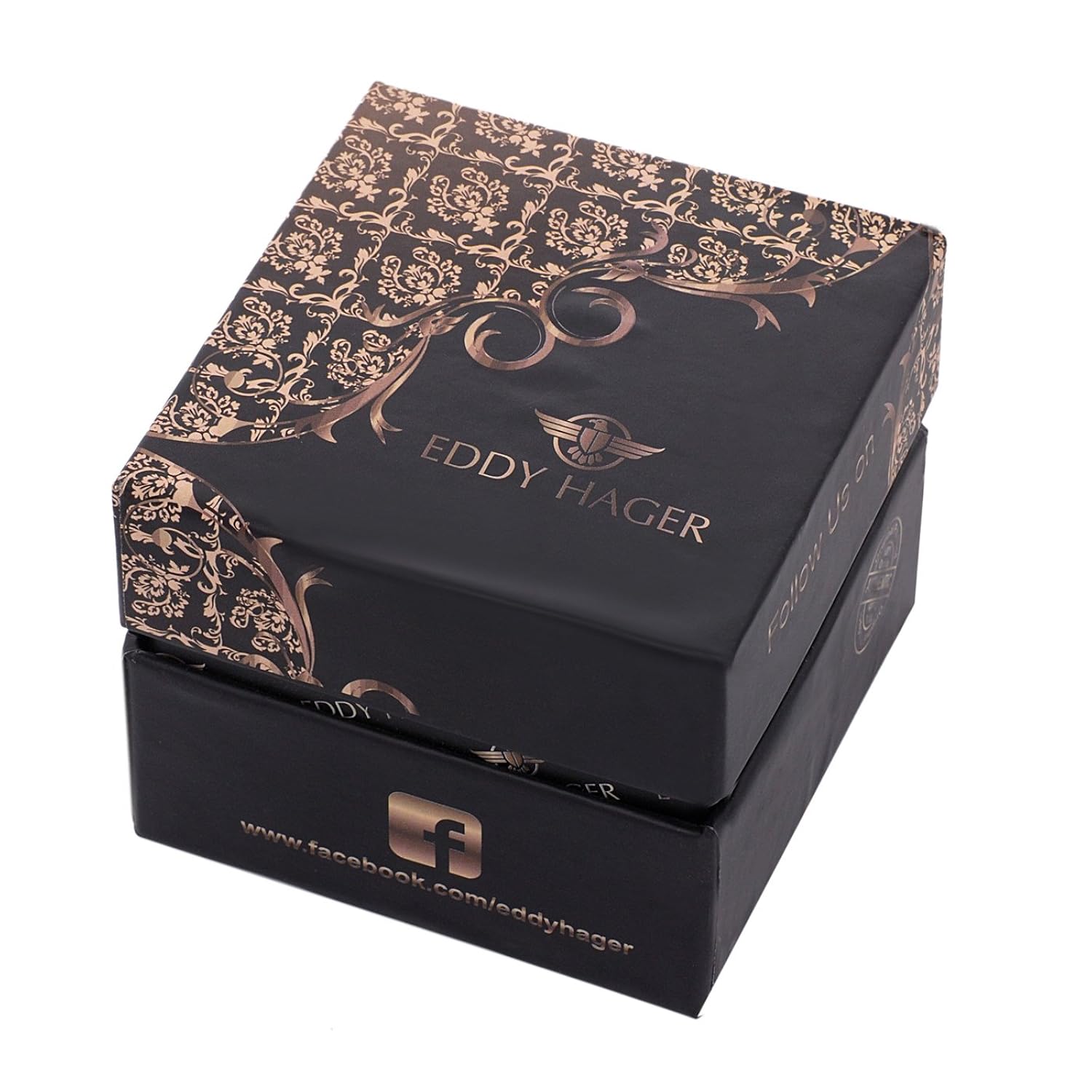 eddy hager black men's watch eh-107-bk