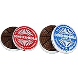 Dark Chocolate and Milk Chocolate SCHO-KA-KOLA with natural Caffeine from Cocoa, Cola-Nut-Powder and Coffee 2 tins x 100 g / 