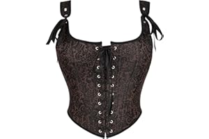 Alivila.Y Fashion Womens Sexy Vintage 1920s Renaissance Lace Trim Corset Bustier