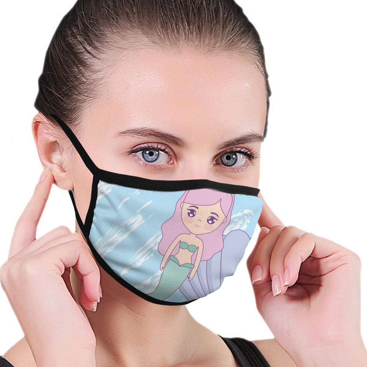 Half Face Mouth Seashell in The Sea Mask Face Masks Anti-Dust Face and Nose Cover Cool Soft Windproof Ski Mouth Mask
