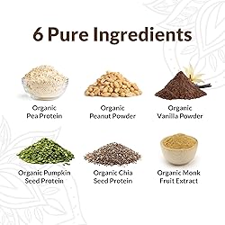 NUTRAPULSE Organic Vegan Protein Powder – Peanut