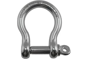 Stainless Steel 316 Forged Bow Shackle 3/8" Marine Grade