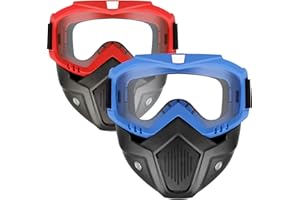 YSCare 2 Pack Tactical Mask Compatible with Nerf Rival, Apollo, Zeus, Khaos, Atlas & Artemis Blasters Rival Airsoft Mask, Detachable Masks for Kids Shooting Game Cycling Christmas Cosplay Party