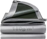 SHANNA 2x3m Heavy Duty Tarpaulin 180 GSM Waterproof PE Tarp Sheet Cover Grommets
