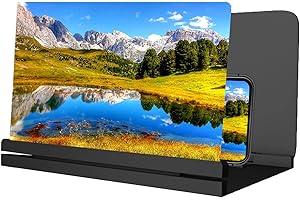 26inch Screen Magnifier for Cell Phone - 3D HD Magnifying Projector Screen Enlarger for Movies, Videos, and Gaming, Compatibl
