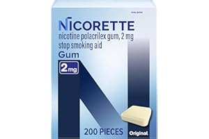 Nicorette Nicotine Gum Stop Smoking Aid, 2 mg, Original Flavor - 200 Count