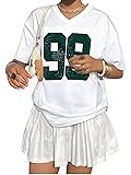 Jersey Shirts for Women Y2k Graphic Number Shirt