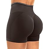 ASERAY Workout Gym Shorts Women Seamless Scrunch Butt Lifting Yoga Booty Biker Tummy Control Sport Active Shorts for Women