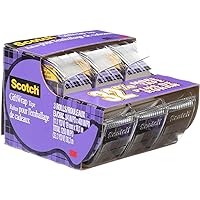 Scotch Tape Gift Wrap Tape, 19mm Wide x 10.1m, 3 Rolls in Dispensers