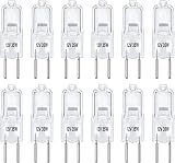Caldarax 12 Pack GY6.35 Halogen Bulbs 12V 35W Dimmable 2700K 390LM
