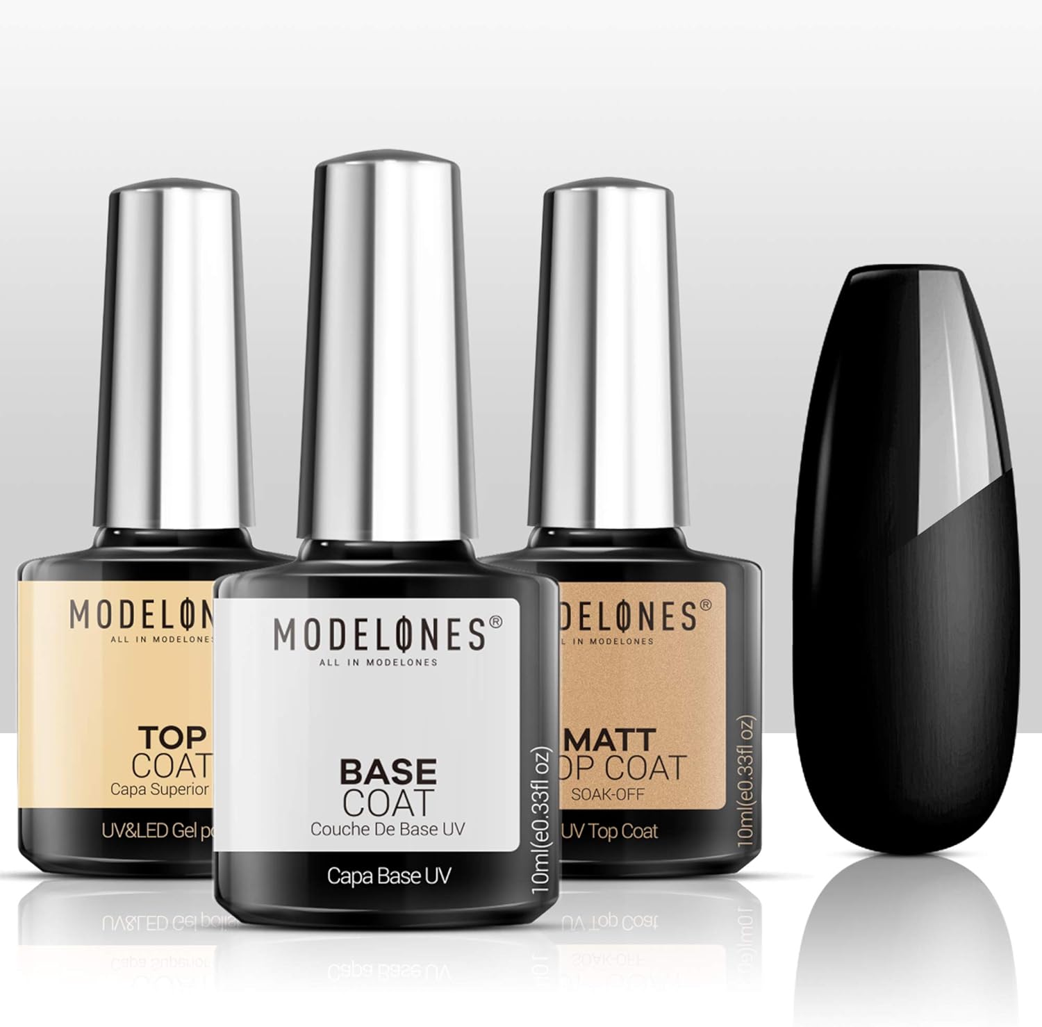 Modelones Matte Gel Top Coat With Base Top Coat Gel Nail Polish £5.98