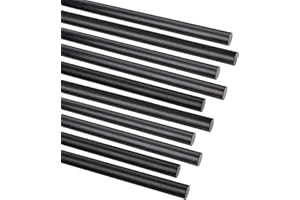 FANCYWING 400MMX 1.0MM 1.5MM 2.0MM 2.5MM 3.0MM 4.0MM 5.0MM 10 PCS Carbon Fiber Rod for RC Airplane DIY Craft 4mm Matte Pole 400mm