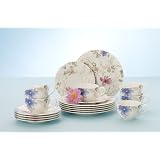 Villeroy & Boch Set 12 Piatti Mariefleur Basic - 6 Piatti Piani 27cm E 6 Piatti Fondi 23cm In Porcellana, Adatti A Microonde E Lavastoviglie