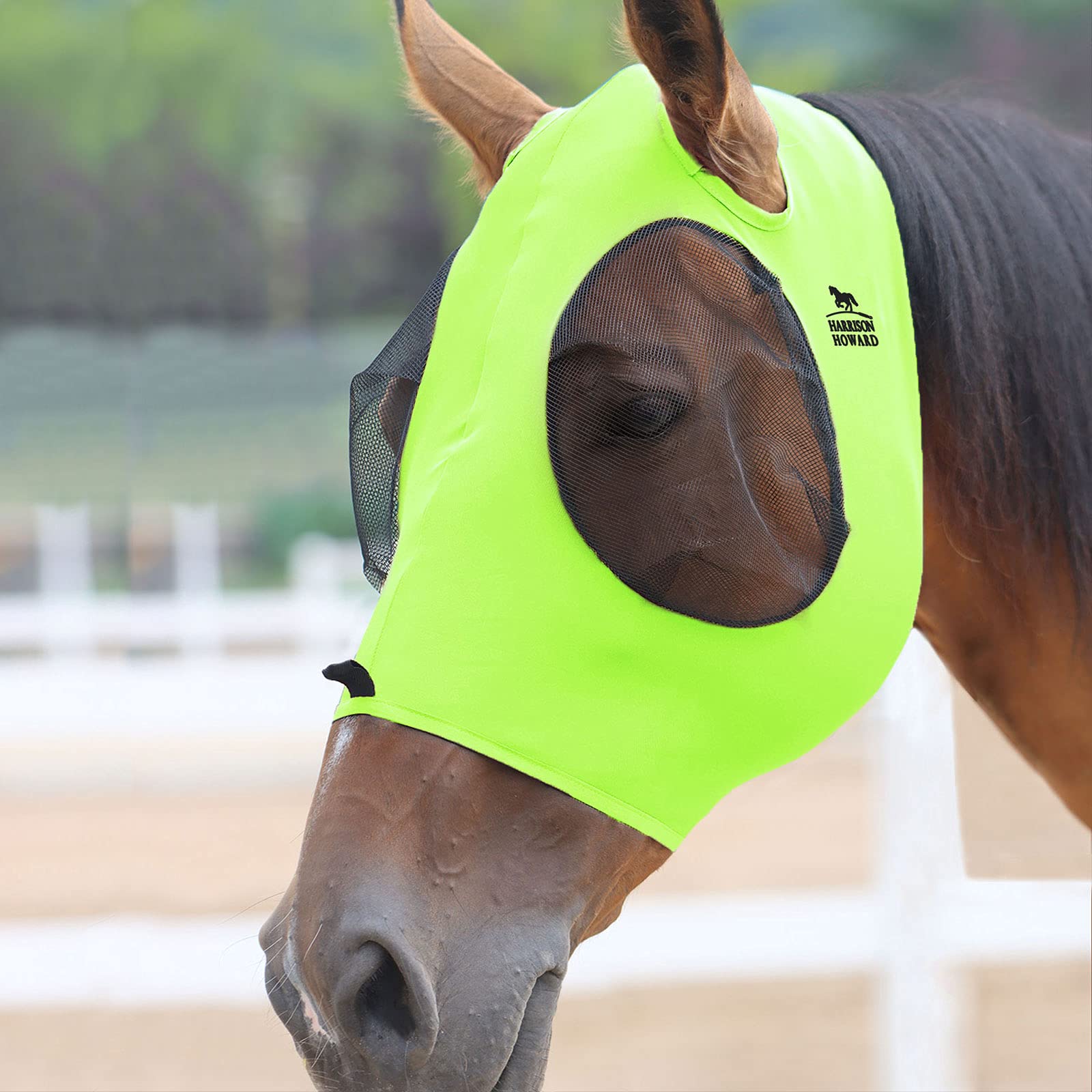 Harrison Howard Superior Comfort Stretchy Fly Masks Breathable Soft on Skin Without Ear Covers