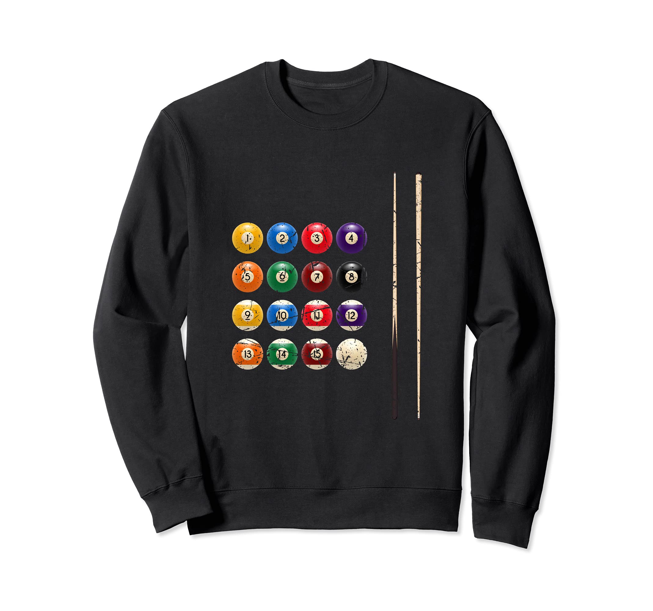 Billiards Ball Pool Rack Snooker Player Billiard Stick Sweatshirt