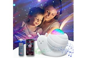 Mycket Star Projector, Galaxy Projector Light, LED Night Light Lamp, Night Light Projector with Remote 360°Rotating Sleep Soothing Colors Changing Music Bluetooth Speaker Timer Fuction for Bedroom