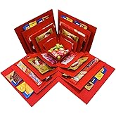 LOOMROOT Gift Box for Holidays, 5 Layer Surprise Picture Box Opens Up, Multi Layer DIY Photos Gift for Birthdays (RED)
